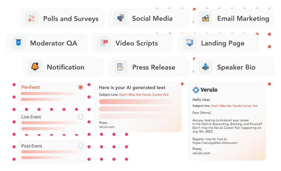 vFairs AI powered event marketing